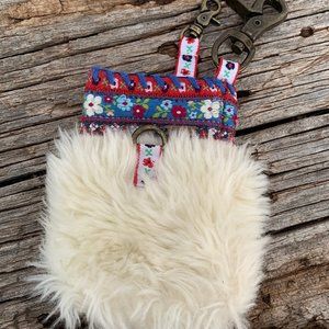 Free People Furry Keychain